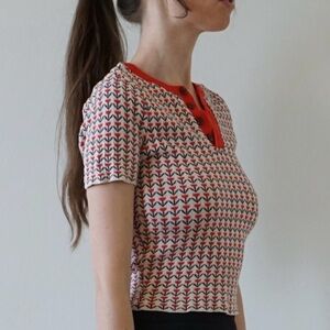 Urban Outfitters Retro Knit Henley Top – Size Small